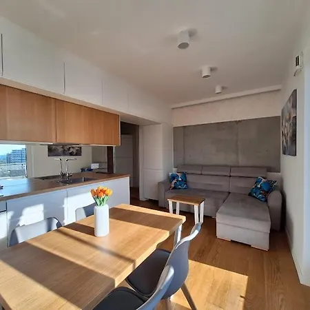 Apartment Widokowa 13-stka Z Widokiem Na Stadion Slaski I Park Slaski, 13 Pietro, Parking Podziemny Free Katowice