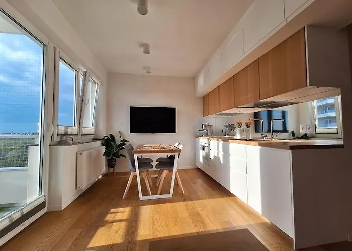 Apartment Widokowa 13-stka Z Widokiem Na Stadion Slaski I Park Slaski, 13 Pietro, Parking Podziemny Free Kattowitz